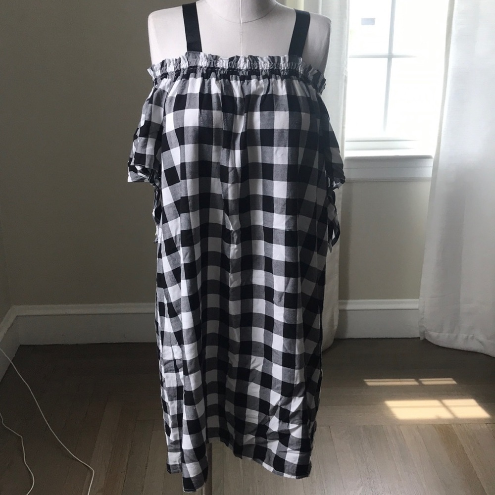 Loft checked dress